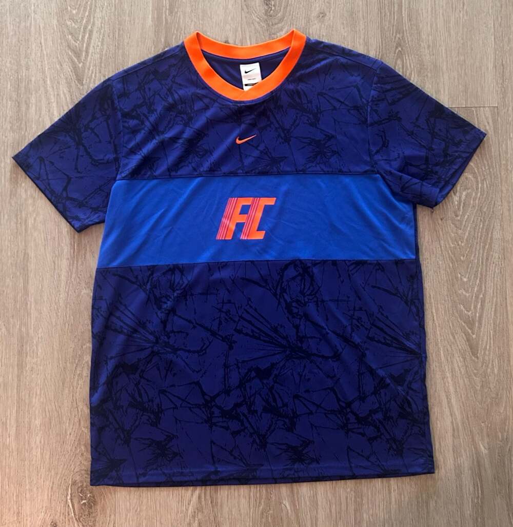 NIKE Soccer FC Dri-FIT Jersey Top sz M Medium Royal Hyper Blue